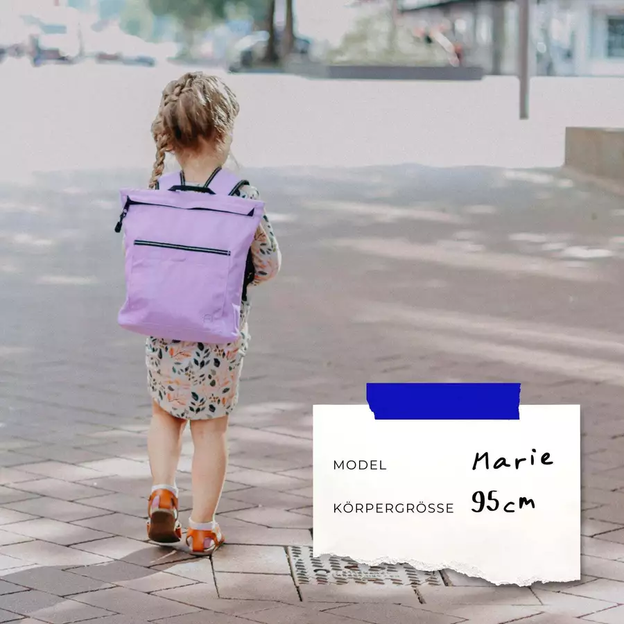 Anna und Oskar Fairer Kinderrucksack Kalle Mini Flieder