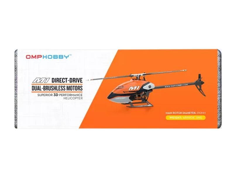 OMPHobby Helikopter M1 EVO Flybarless, 3D, Rot BNF OMP M1 Evo – Vollwertiger 3D Heli im Mini Format mit nur 290 mm Rotordurchmesser