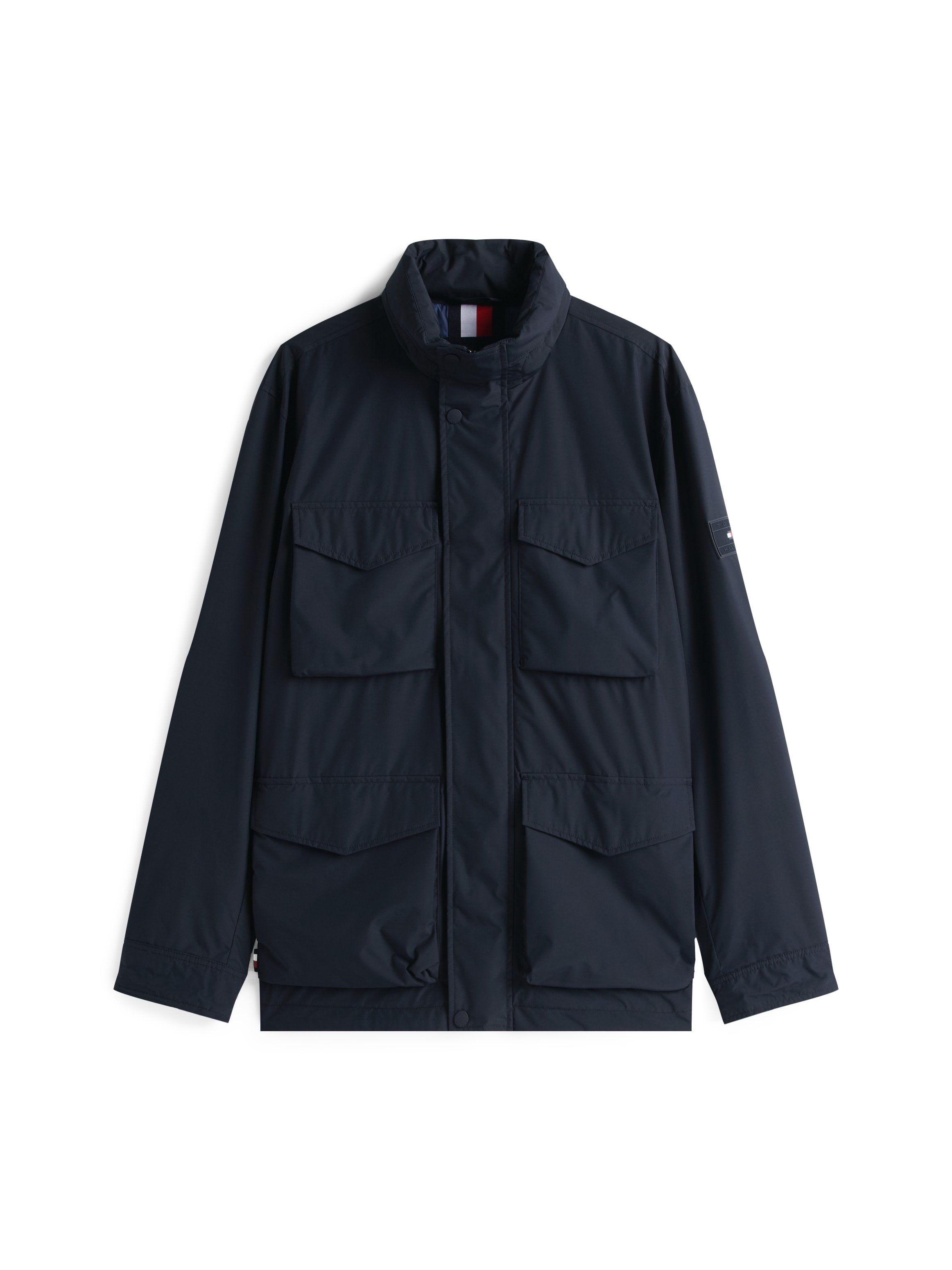 Tommy Hilfiger Fieldjacket »PACKABLE FIELD JACKET« mit Kapuze Winterjacke, Outdoorjacke Kapuze im Kragen verstaubar