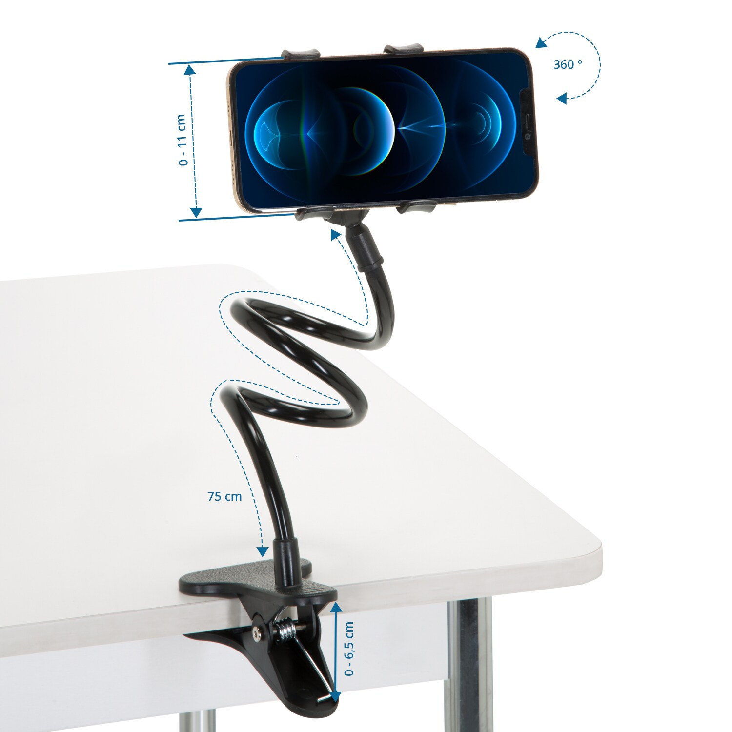 Handy & Tablet Halterung FLEXMOBI Kunststoff, Metall hjh OFFICE