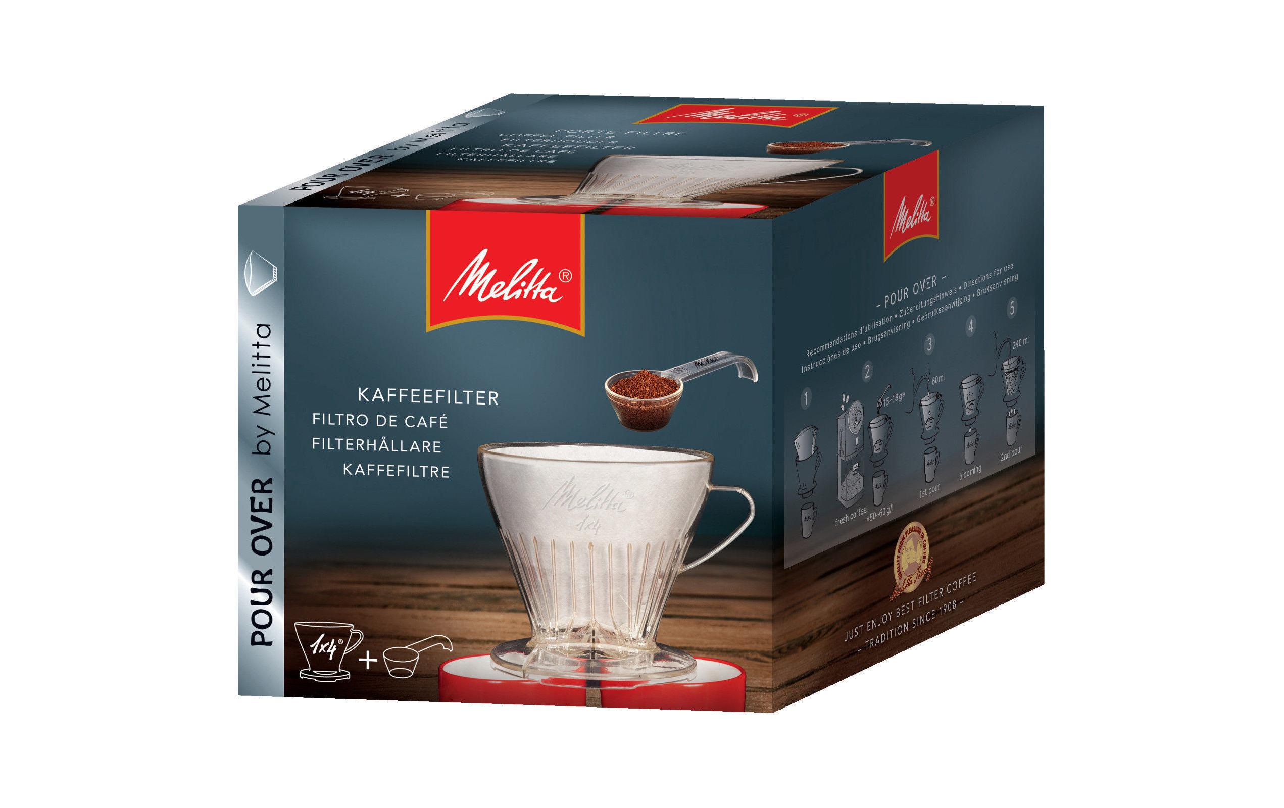 Kaffeefilter 1x4 1 StückKaffeefilter und Dosierlöffel aus Kunststoff