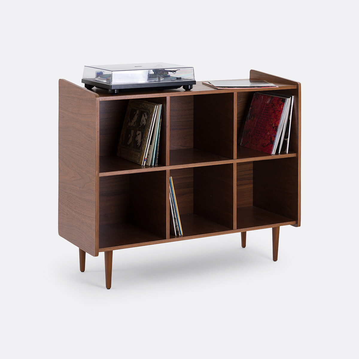 LA REDOUTE INTERIEURS<br>Armário para discos de vinil vintage L113 cm, Ronda
