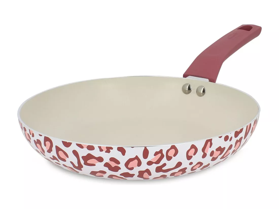Menastyl - Poele Leopard 24cm En Aluminium Recycle Rose