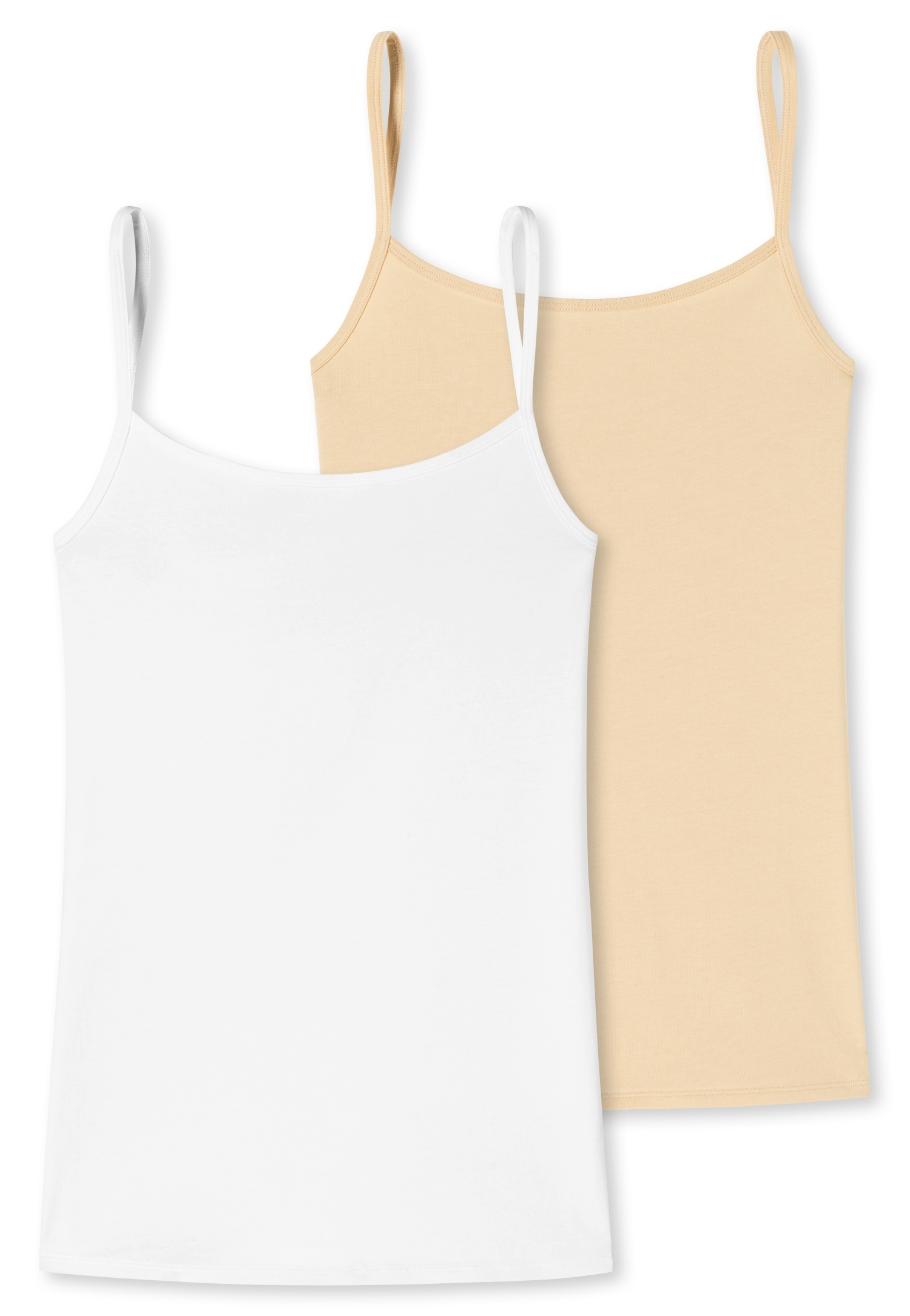 uncover by SCHIESSER Spaghettitop »Uncover Cotton«, tiefer Rundhalsausschnitt, schmale Träger, elastisch, weich