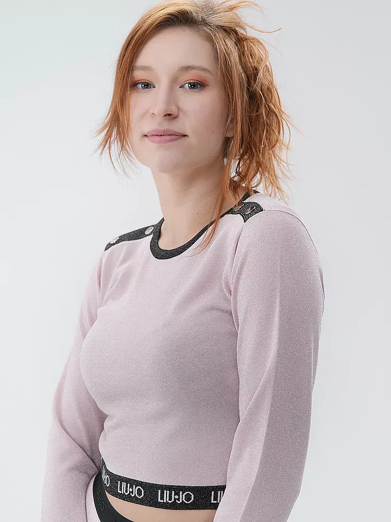 LIU JO Pullover Cropped Fit  rosa