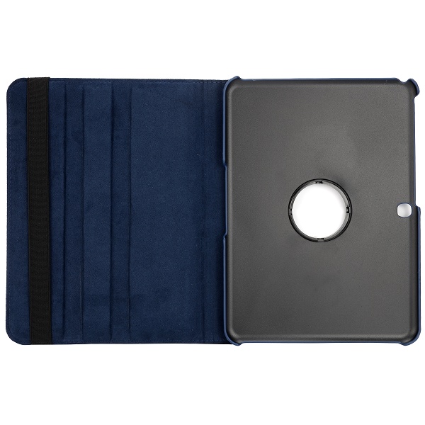 Samsung Galaxy Tab 4 10.1 Flipcase Hülle Ledertasche - Dunkelblau