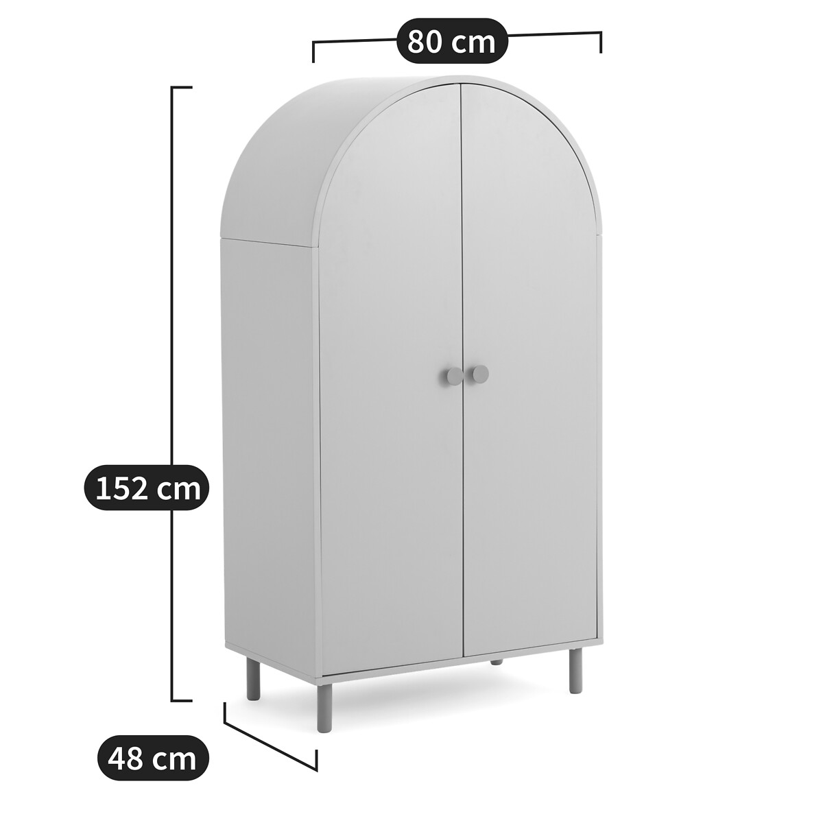 LA REDOUTE INTERIEURS<br>Guarda-roupa infantil com varão para pendurar roupas, Archibalde