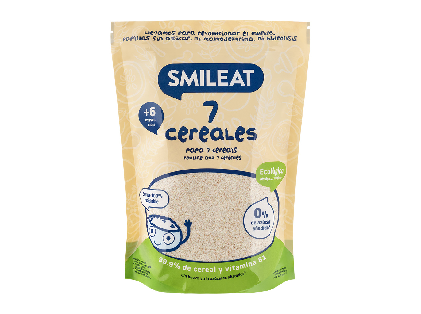 FARINHA NÃO LÁCTEA SMILEAT BIO 7 CEREAIS 200G