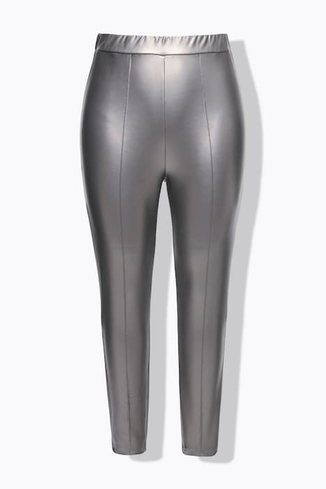Leggings, Lederoptik, schmales Bein, Elastikbund