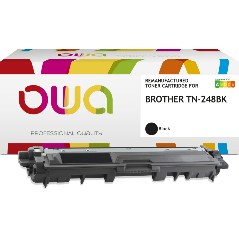 Toner remanufacturé OWA - standard - Noir - pour BROTHER TN-248BK