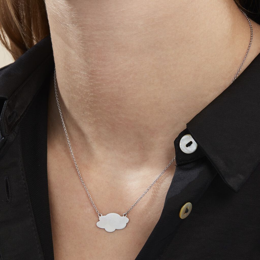 Collier Argent Blanc Philiphina