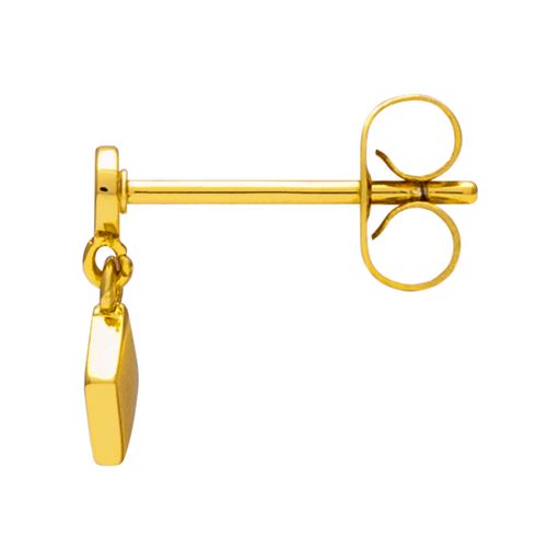 LULU Copenhagen Confetti Dangling Ørering, Gold Plated/Burnt Coral