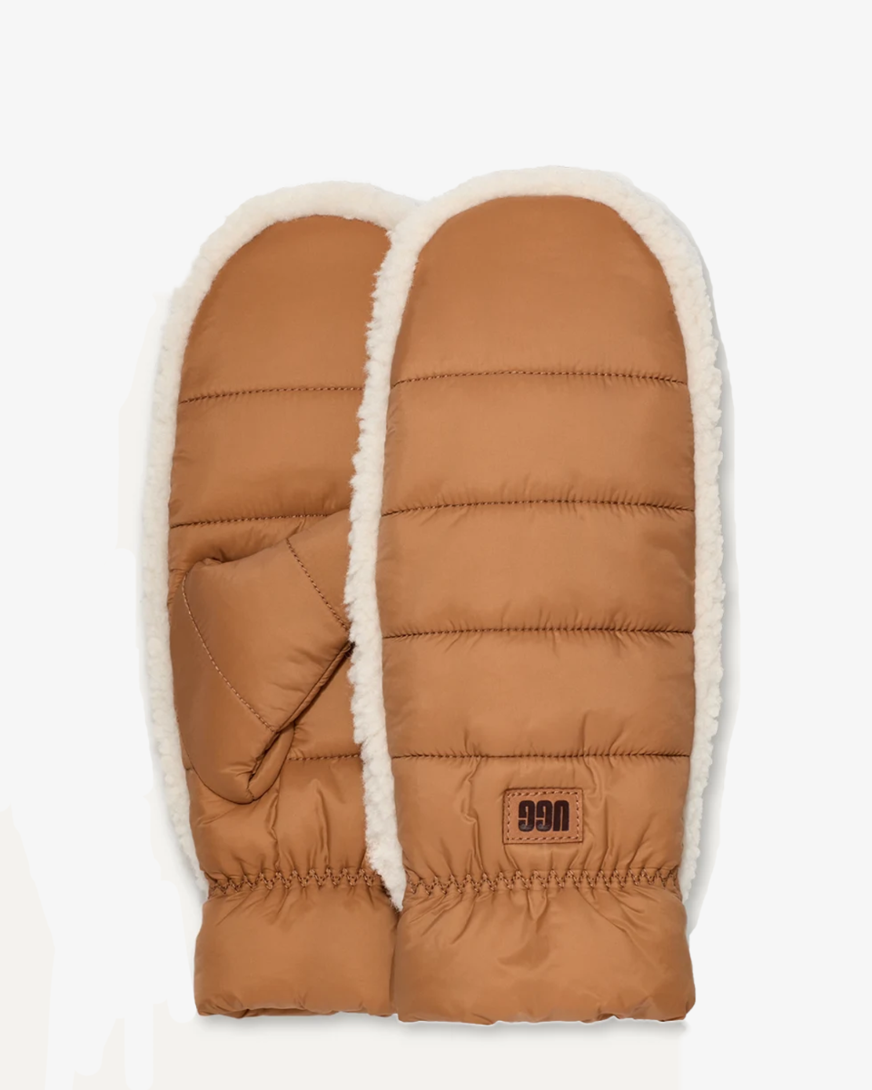 UGG UGGfluff Mitten Chestnut Dames Handschoenen