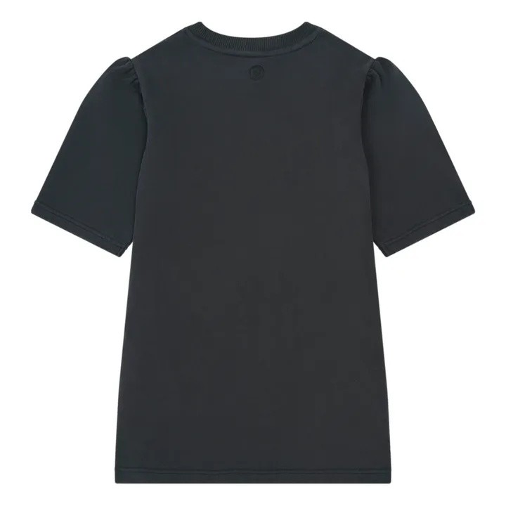 SMALLABLE BASICS Robe Fille Manches Amples Molleton Bio | Noir