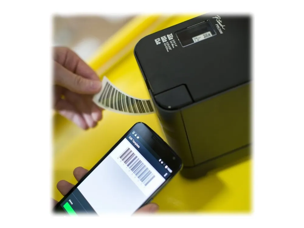 Brother PT-P950NW - Etiketprinter - termo transfer - Rulle (3,6 cm) - 360 x 720 dpi - op til 60 mm/sek. - USB 2.0, LAN, Wi-Fi(n) - cutter