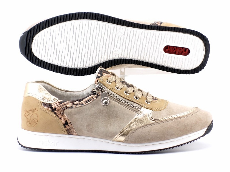 Rieker 56031 iceberg/lightgold/sand/brown