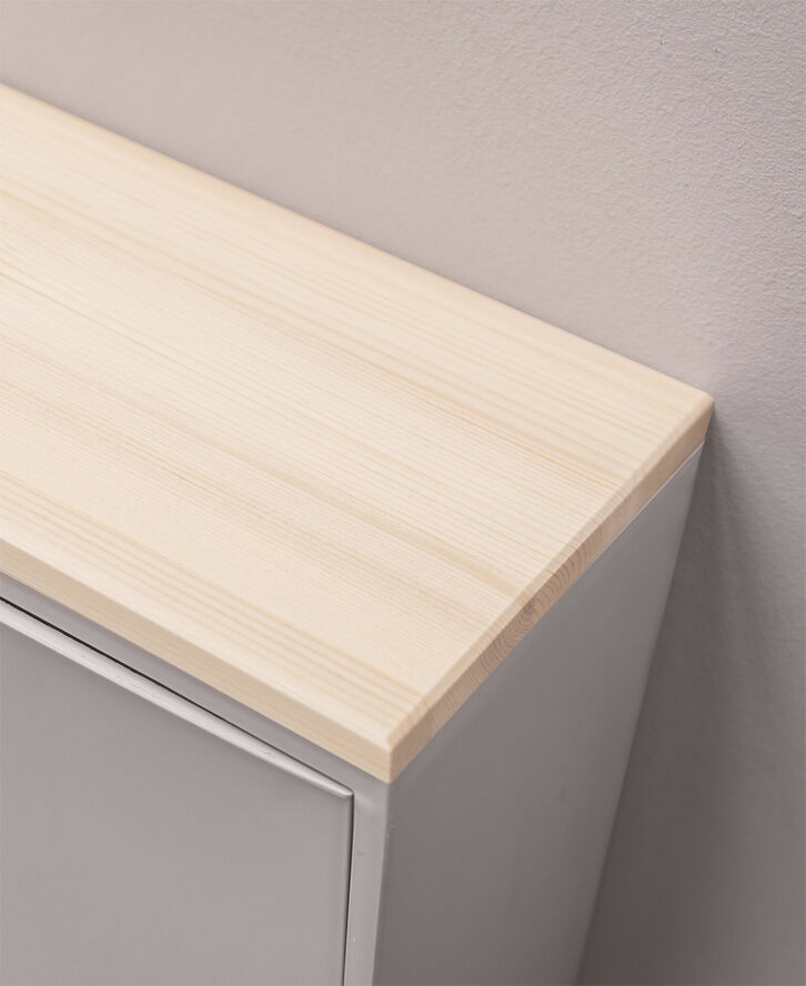 RECOLLECTOR Floating wooden shelves White oil