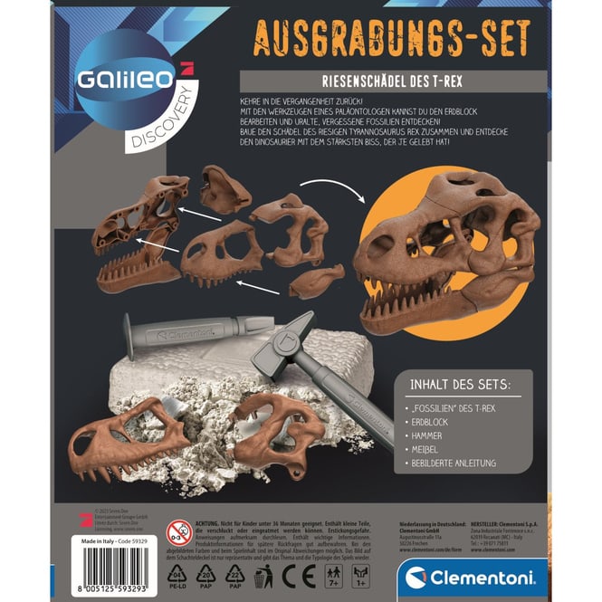 Galileo Discovery - Ausgrabungs-Set - Riesenschädel des T-Rex