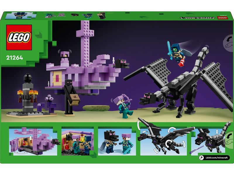 LEGO® Minecraft Der Enderdrache und das Endschiff 21264 Bauspielzeug zum beliebten Videospiel