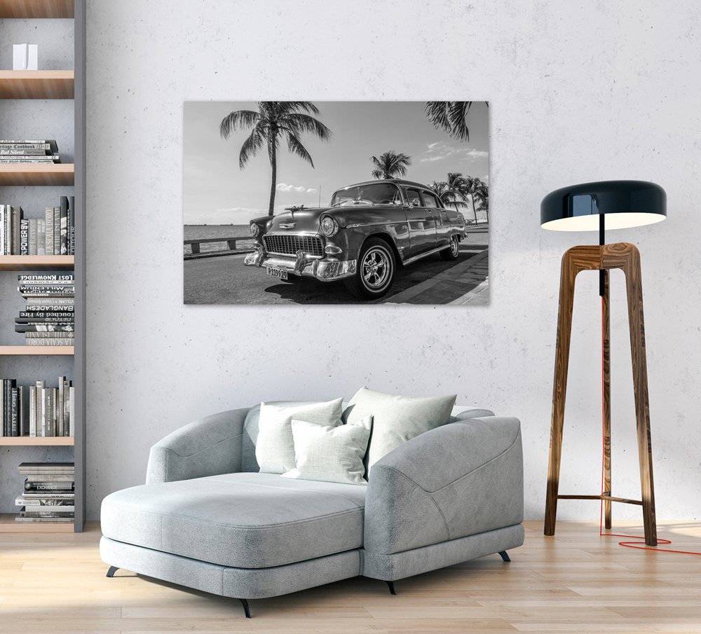Akustikbild OLDTIMER AUF KUBA 80x120cm, 7kg