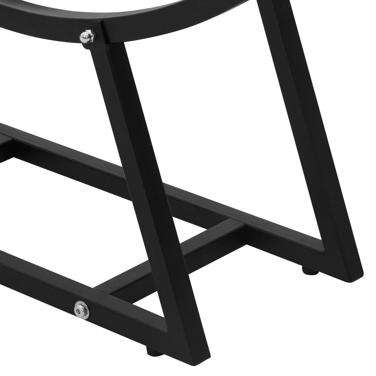 ML-Design Haardhoutrek 55x94x21 cm, Zwart, Metaal, Binnen/Buiten, U-vormig Haardhoutrek, Gepoedercoat Staal Houtopslag, Haardhoutstandaard, Haardhouthouder, Haardhoutrek voor Open Haard/Kachel