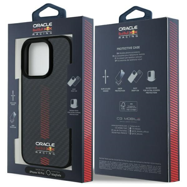 iPhone 16 Pro MagSafe Hardcase Hülle Carbon Fiber (RBHMP16L24CFGSMK) - Schwarz