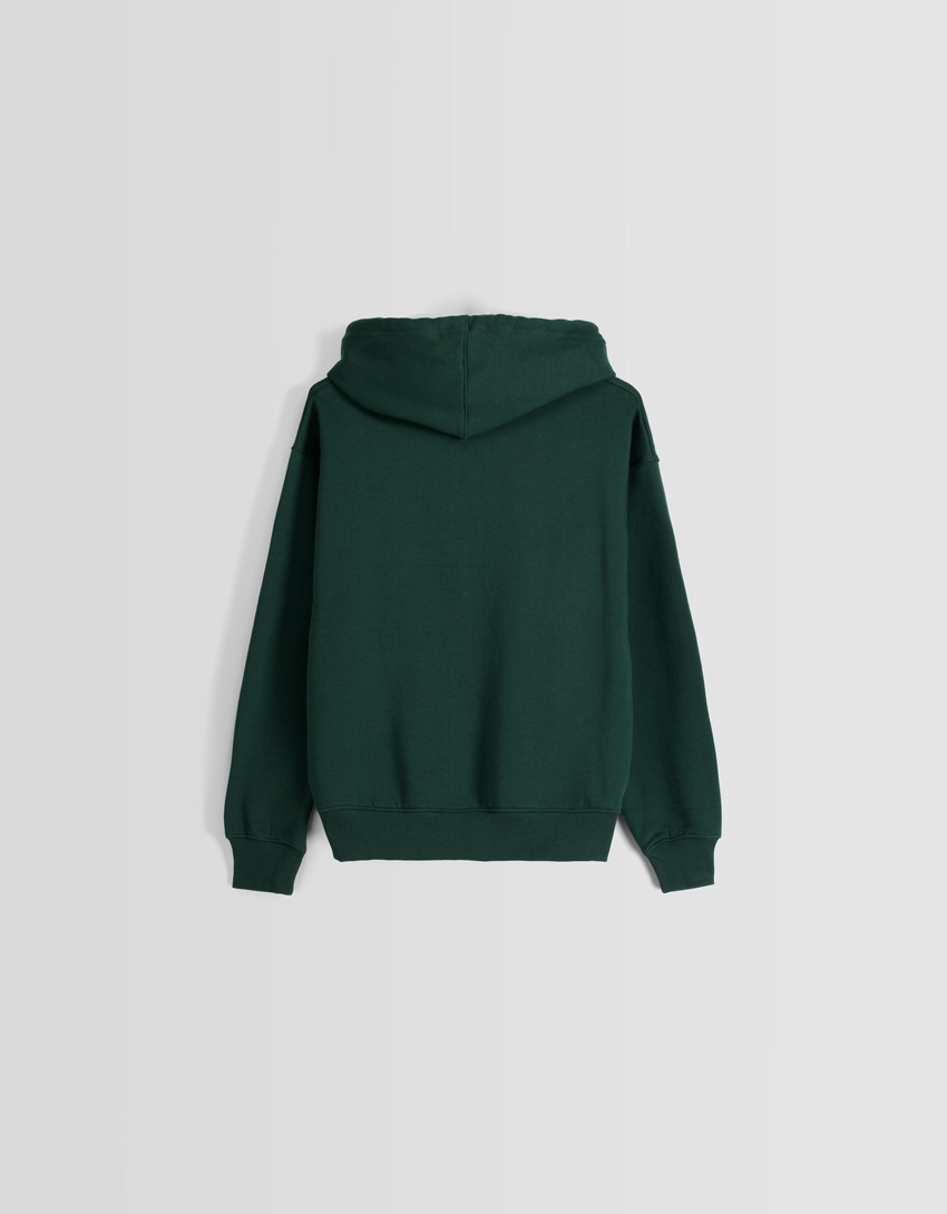 Moletom com zíper oversized