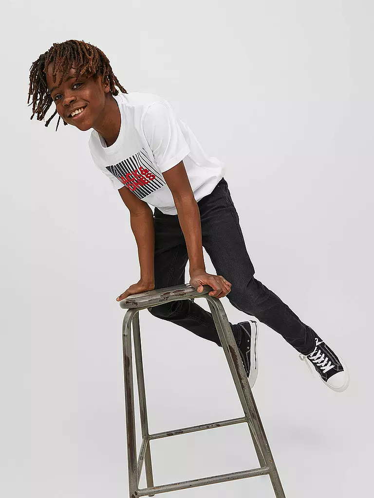 JACK & JONES Jungen Jeans Slim Fit JJIGLENN blau