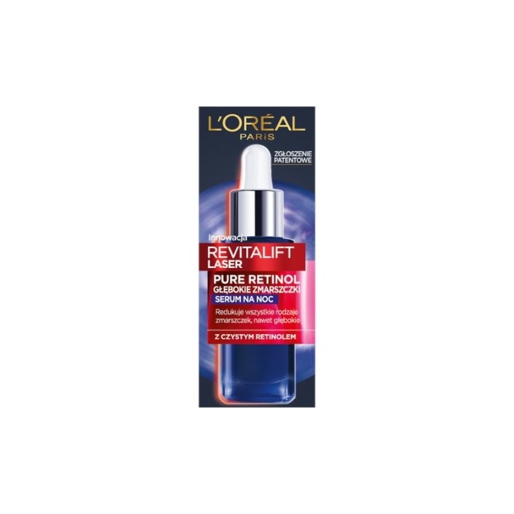 L'oreal Revitalift Laser Pure Retinol Serum Gesichtsserum für die Nacht, 30 ml