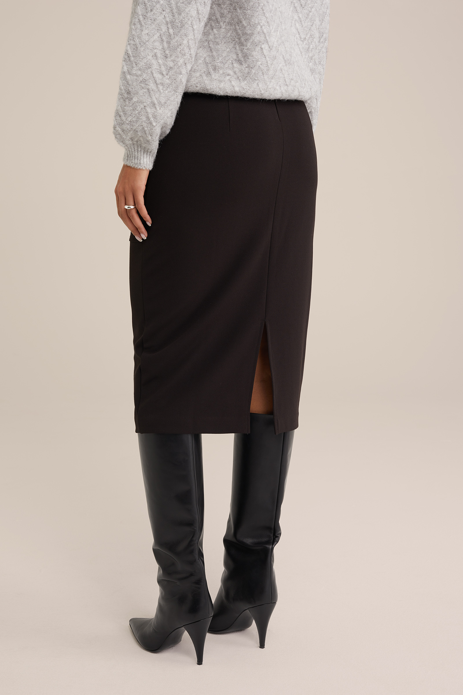 koker rok WE Fashion Zwart
