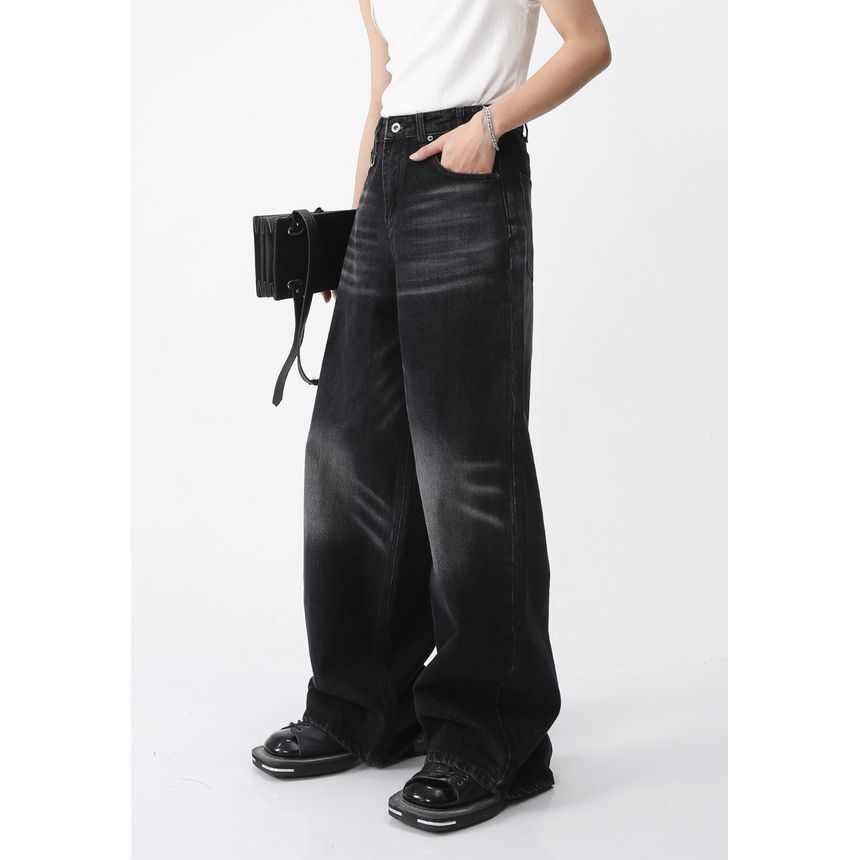 FAERIS - Losse jeans met middelhoge taille