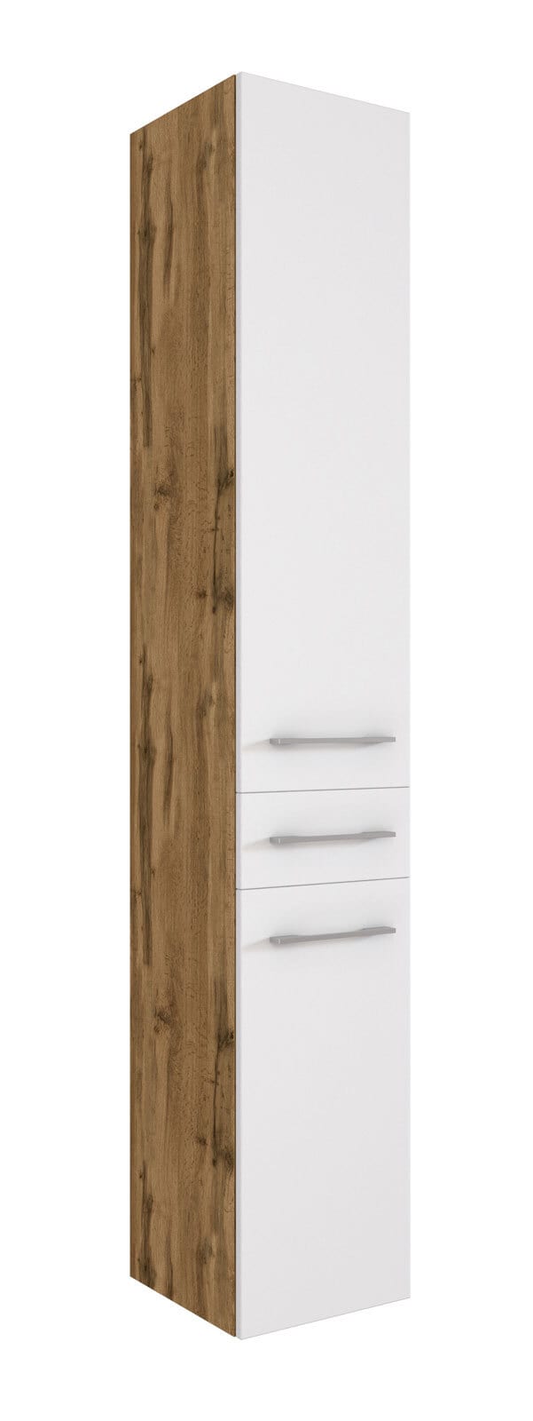 Hochschrank Livorno 30x180x35 cm Wotaneiche/Weiß NB