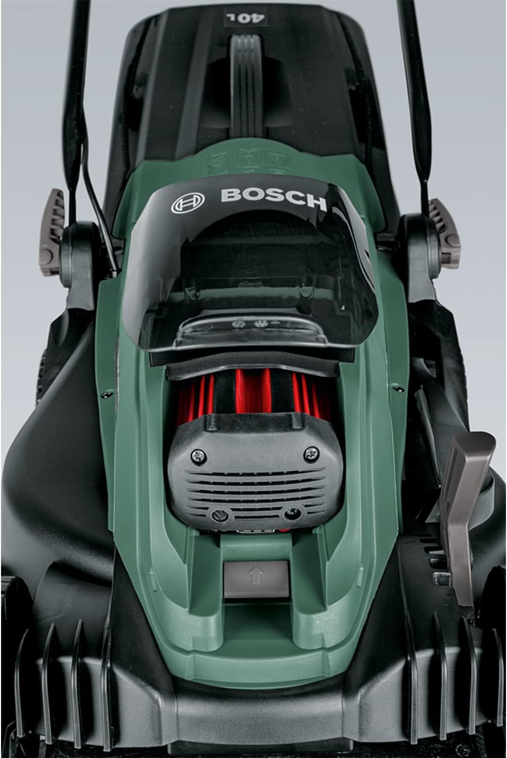 Bosch Akku Rasenmäher EasyRotak 36-550 (36 Volt, 1 Akku 4,0 Ah, Schnittbreite: 37 cm, Rasenflächen bis 550 m2, im Karton)