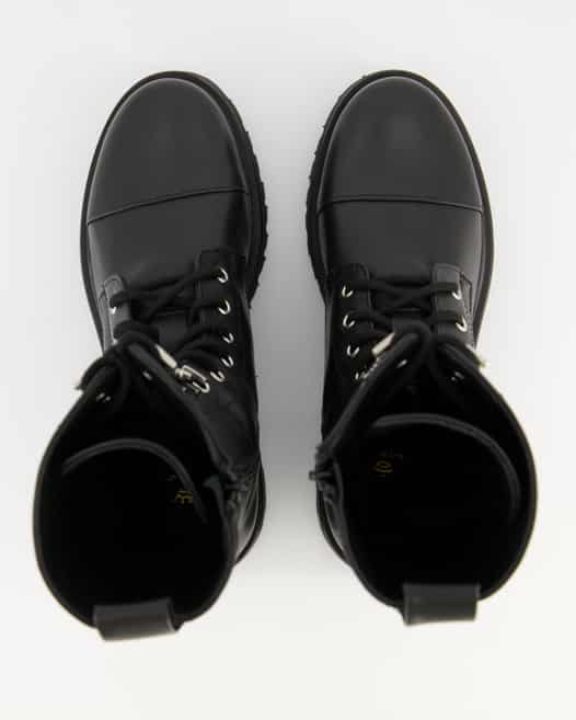 Crown Schnürstiefel Schnürstiefel in Schwarz