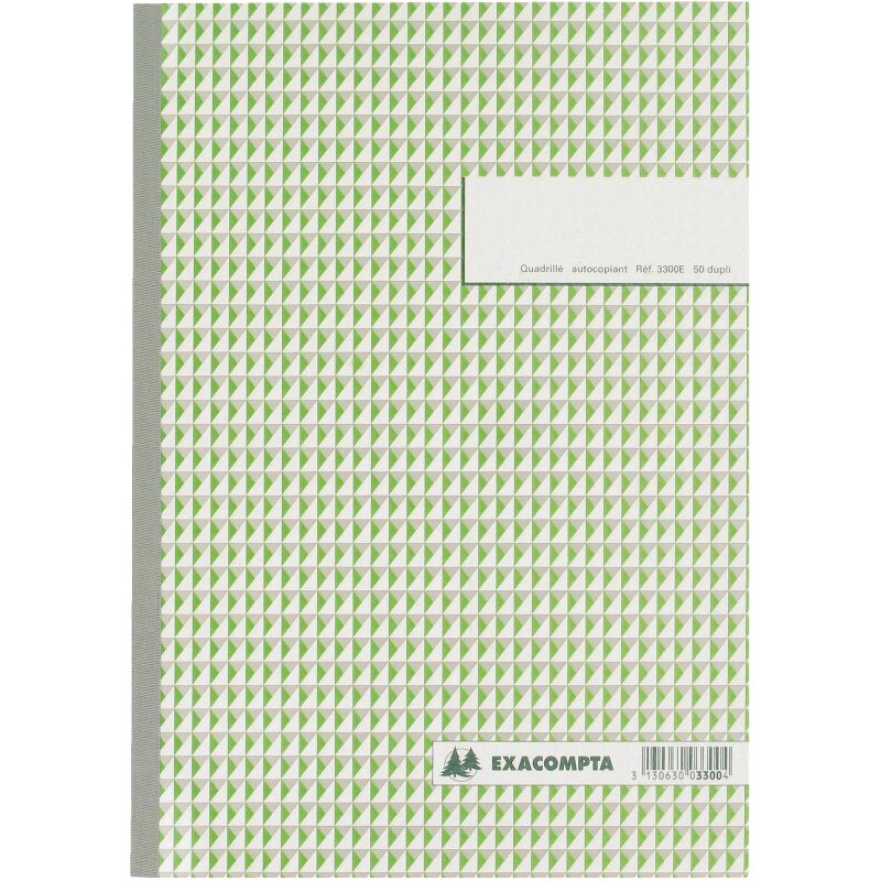 Manifold Exacompta 3300E - 50 pages 21 x 29,7 cm Duplicata 2 exemplaires