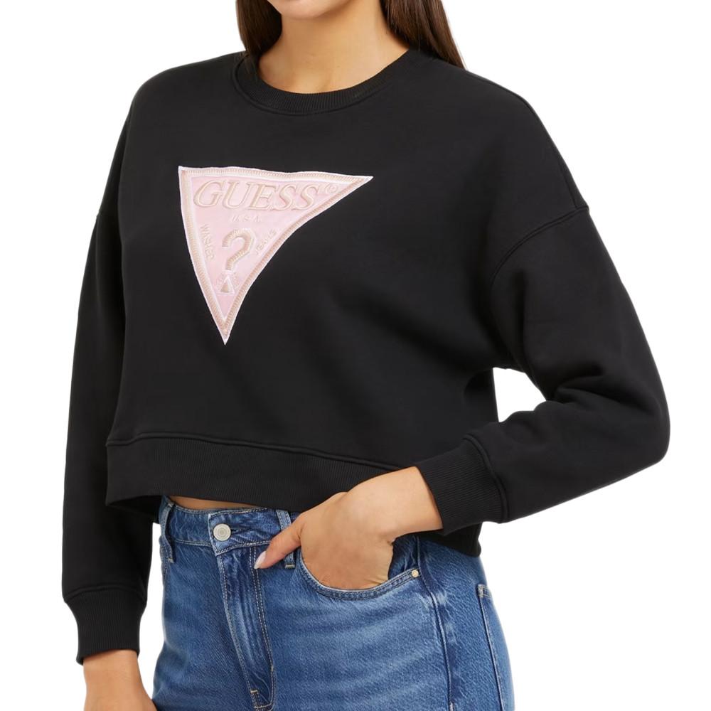 Guess Sweat Noir Femme Guess Lurex Triangle