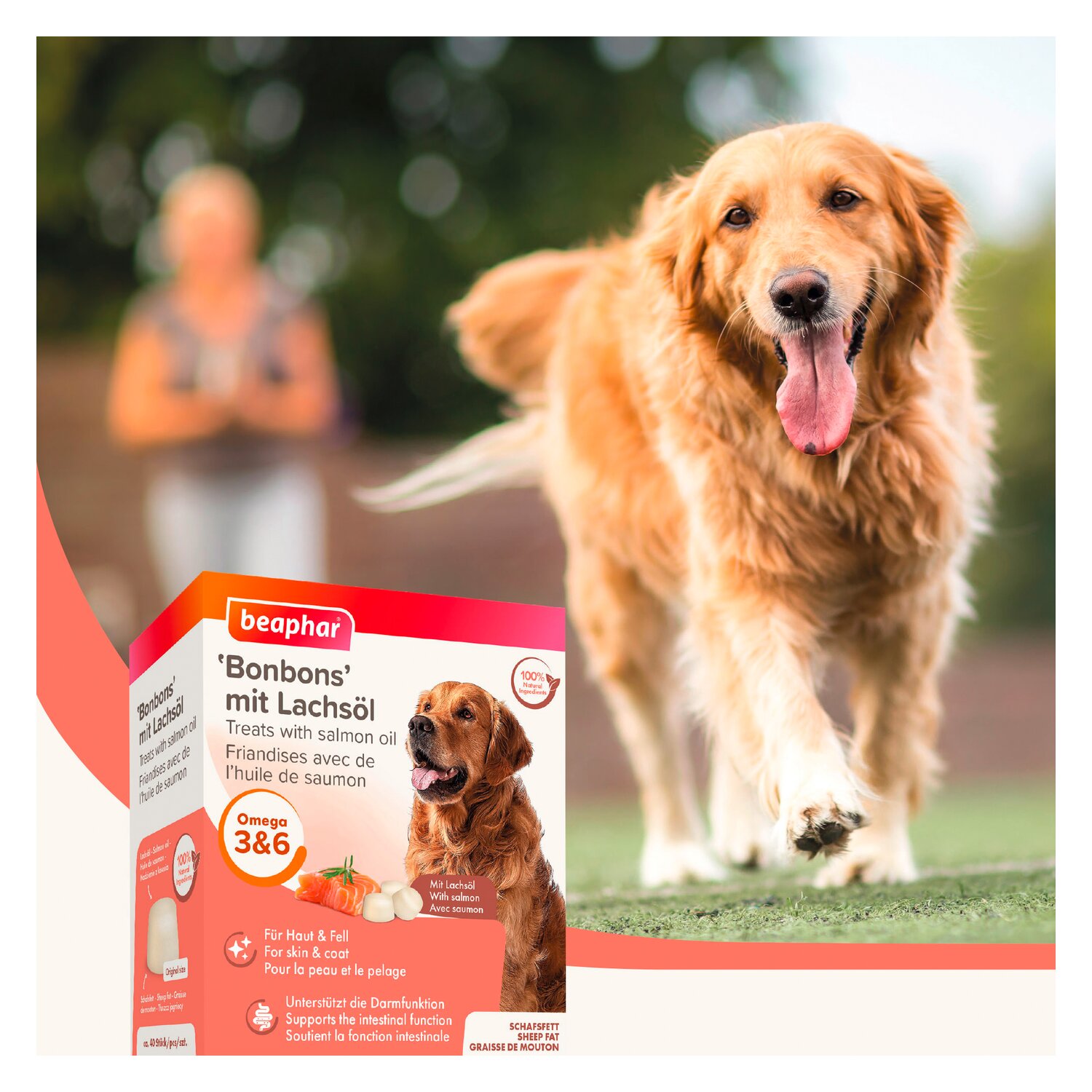 beaphar Bonbons für Hunde  - 245 g - Lachsöl