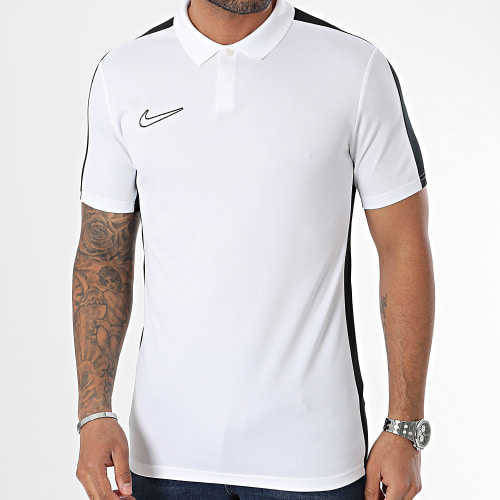 Polo Manches Courtes A Bandes DR1346 Blanc