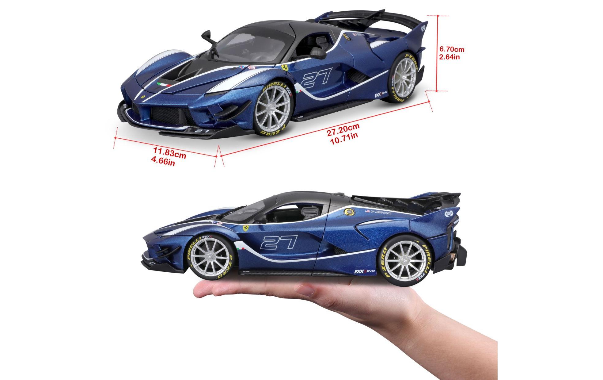 Ferrari R&P FXX-K EVO Blau 1:18Sammlermodell im Massstab 1:18