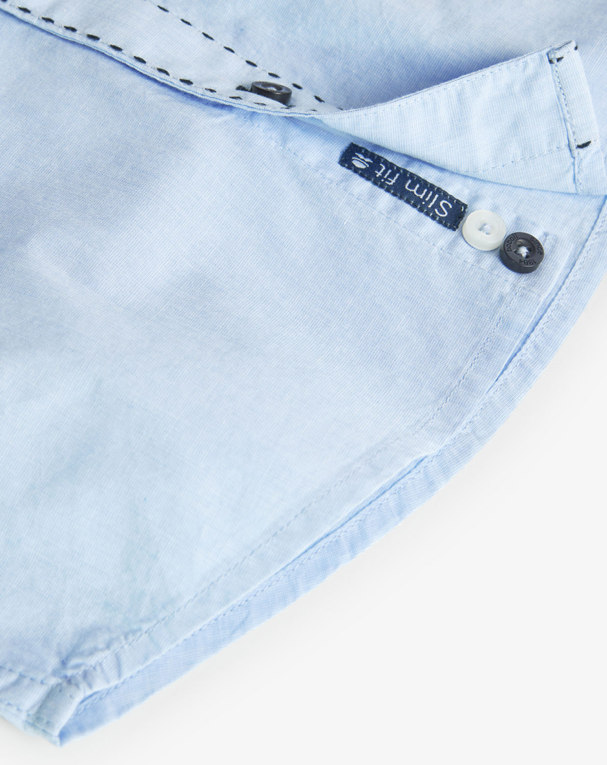 Kurzarmhemd SLIM in hellblau