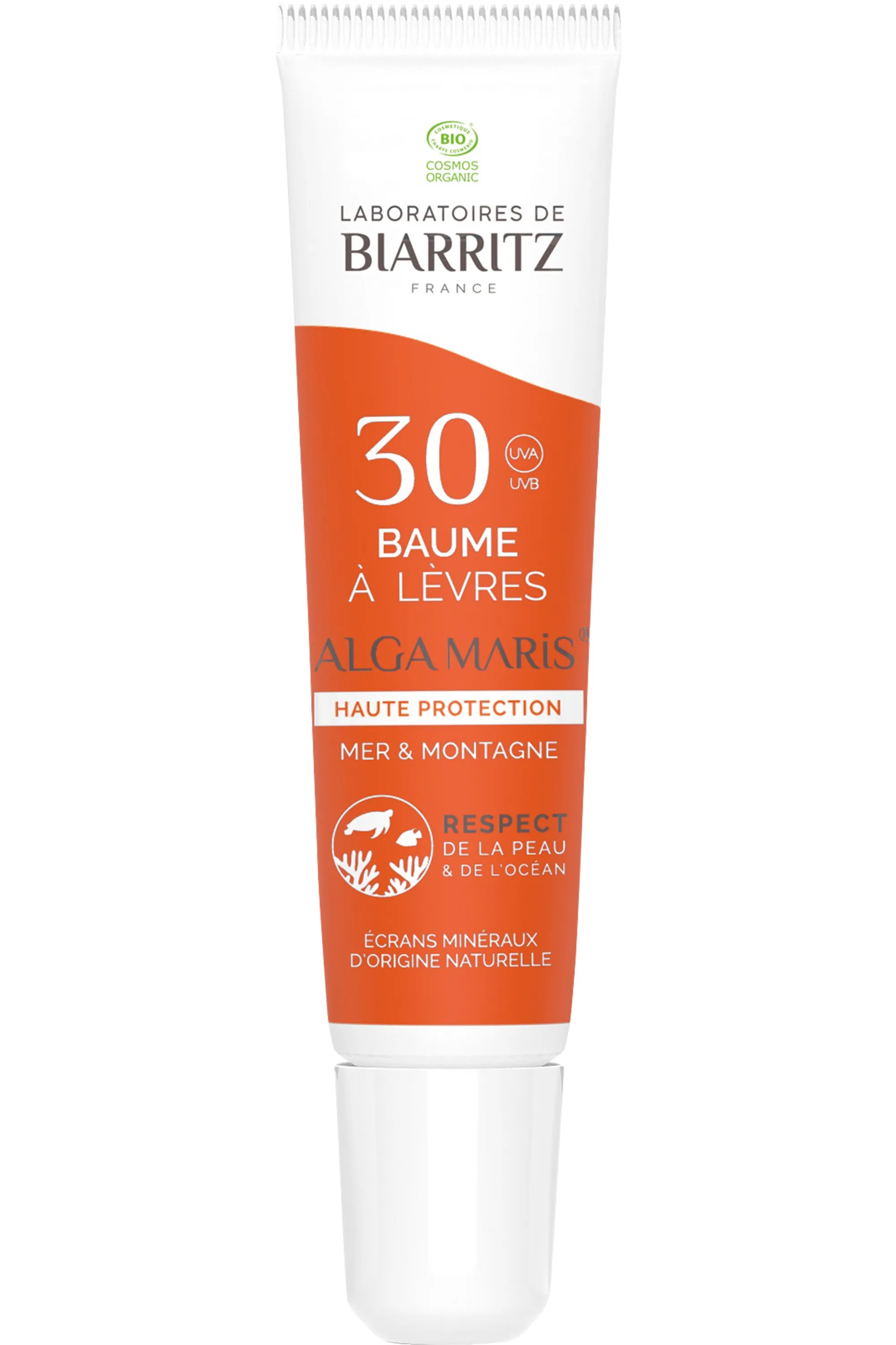 LABORATOIRES DE BIARRITZ Baume à lèvres SPF30 mer et montagne Algamaris-15 ml