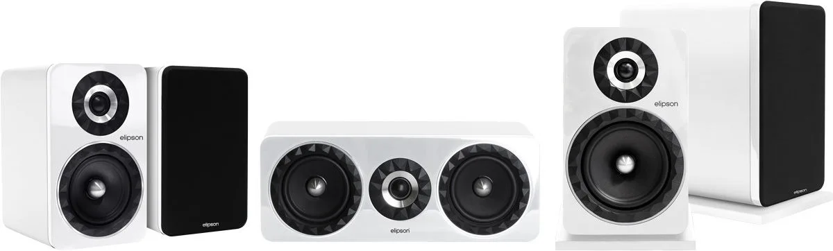 Elipson Prestige Facet HCM 8B 5.0 Blanc Packs enceintes grand spectacle