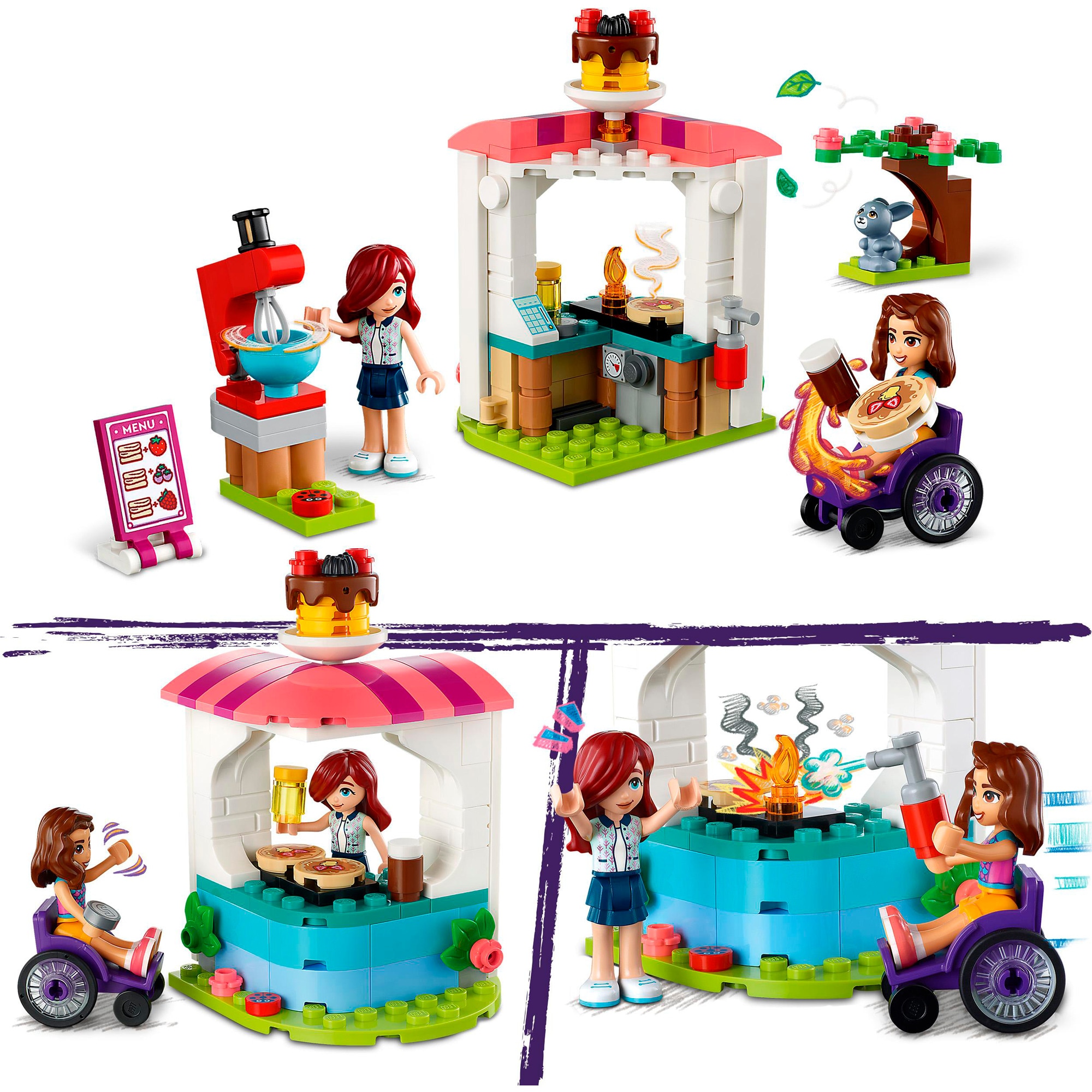 LEGO Konstruktionsspielzeug Friends Pfannkuchen-Shop