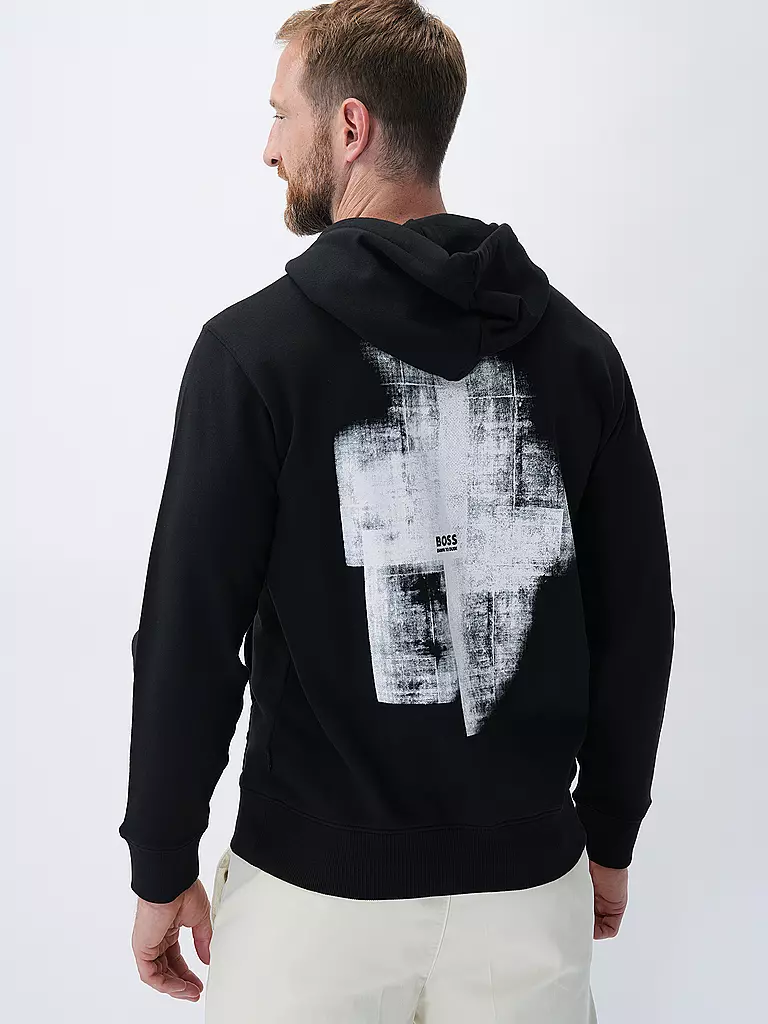 BOSS Kapuzensweater - Hoodie WE_CALCEHOOD schwarz