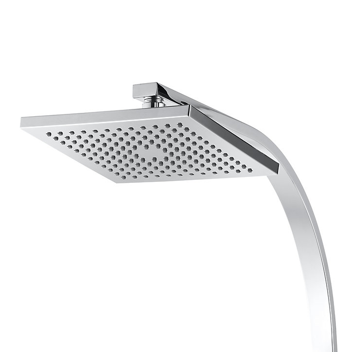 Colonne de douche thermostatique chromée GoodHome Kever