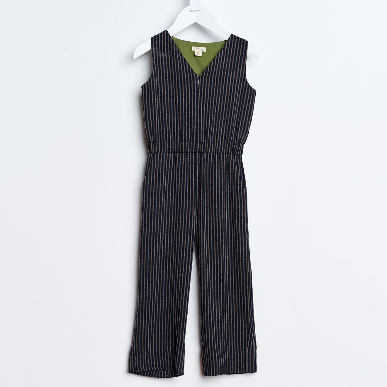 Bellerose Salopette Aurelie à rayures bleu marine