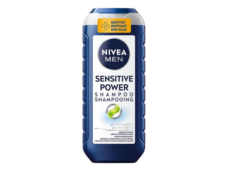 NIVEA MEN Shampoo Sensitive Power 250 ml Mildes Haarshampoo für Männer reinigt sanft und wirkt beruhigend