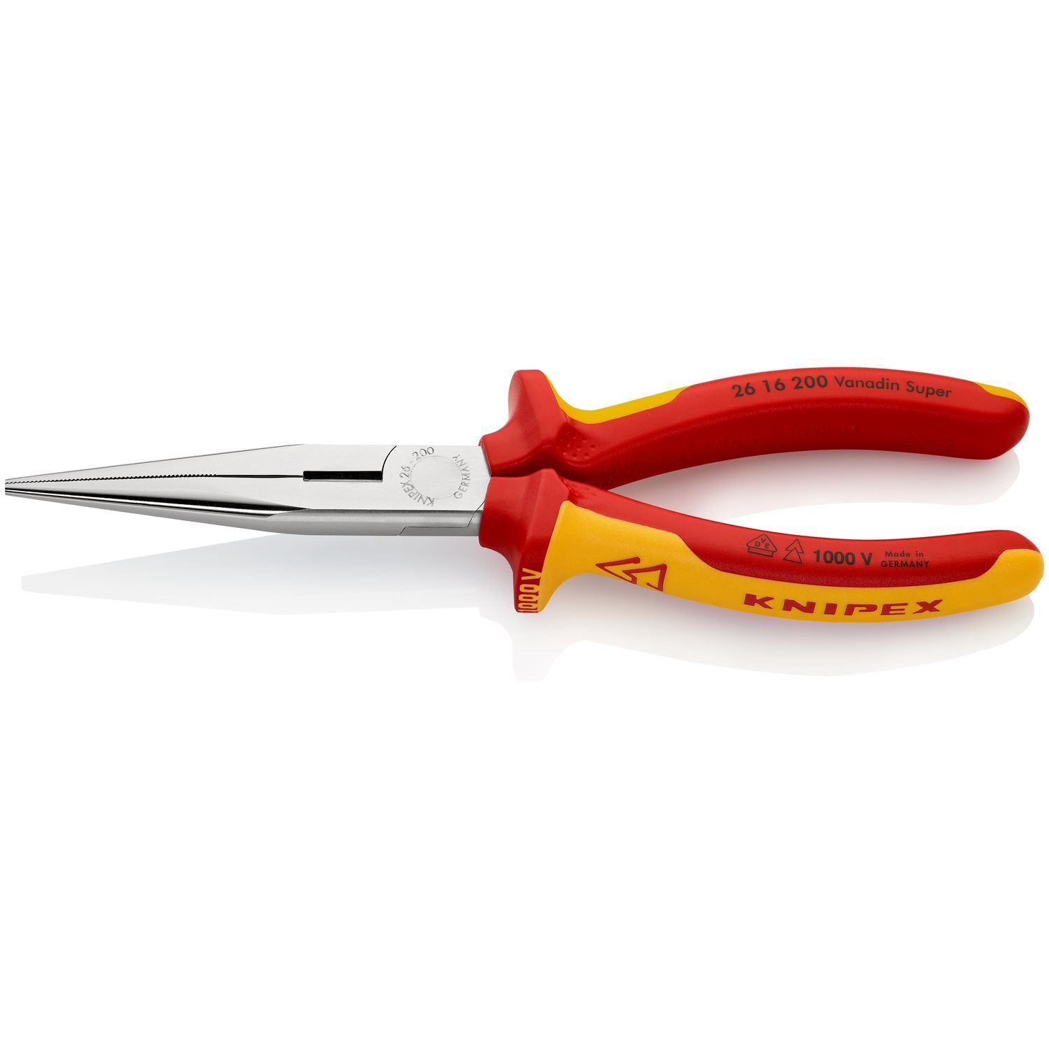 Knipex 26 16 200 Telefoontang Recht   Zijsnijder 200mm VDE