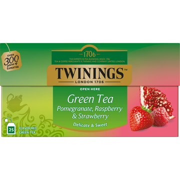 Twinings Groene Thee Granaatappel, Framboos & Aardbei 37,5g