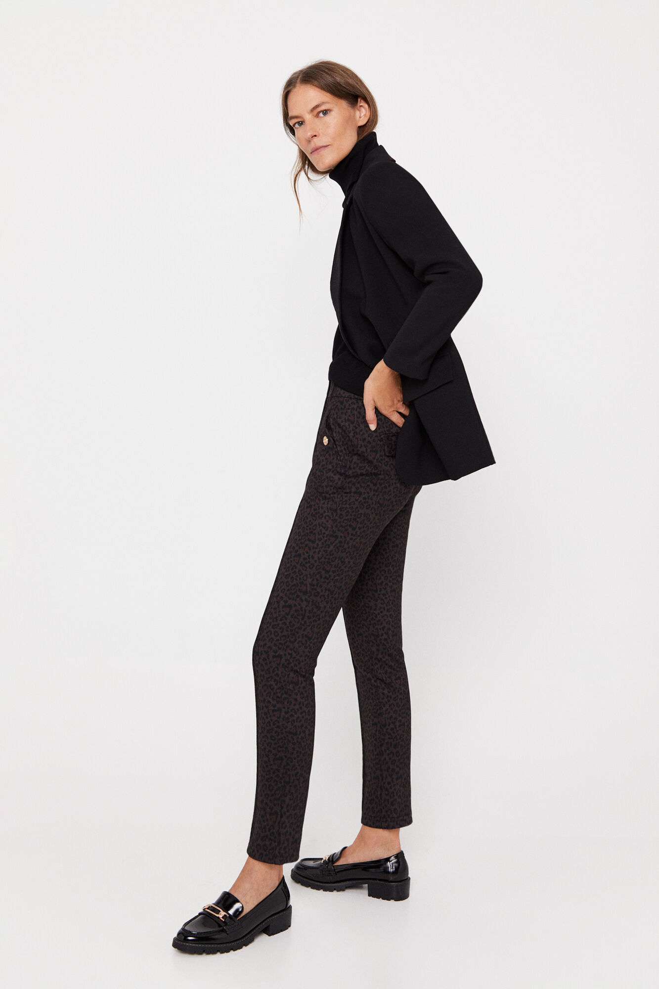 Calça Roma Knit - Estampa Branca